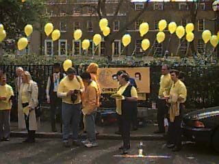 The view looking away from CWC HQ. Note Richard Sliwa in chicken suit!